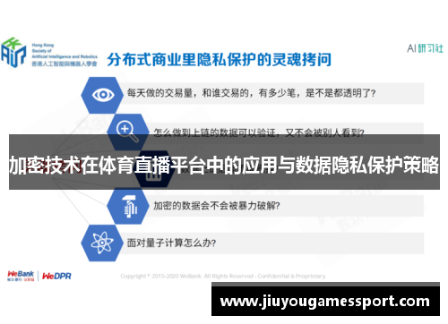 加密技术在体育直播平台中的应用与数据隐私保护策略